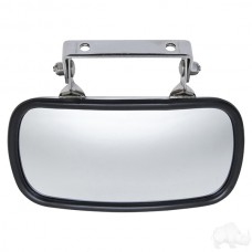 Universal 180 Degree Convex Roof Mount Mirror, Stainless