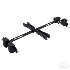 Deluxe Seat Belt Kit includes: (4) 56" Retractable Seat Belts, Bracket & Hardware