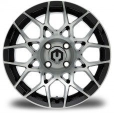 MODZ® Blitz Machined Black 14" Golf Cart Wheel