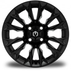 MODZ® Falcon Matte Black 14" Golf Cart Wheel