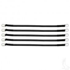 Battery Cable SET, Includes (5) 12" 4 gauge, Club Car 36V 81+, Yamaha G2/G8/G9 36V 85-94