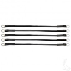 Battery Cable SET, Includes (5) 12" 6 gauge, Club Car 36V 81+, Yamaha G2/G8/G9 36V 85-94
