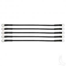 Battery Cable SET, Includes (5) 14" 6 gauge, Club Car DS 48V 95+