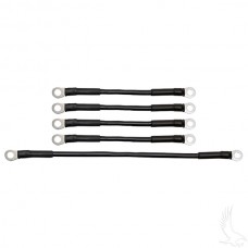 Battery Cable SET, Includes (1) 12" (4) 7" 4 gauge, E-Z-Go Med/TXT 94+