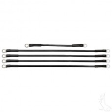 Battery Cable SET, Includes (1) 9" (4) 16" 4 gauge, Yamaha G22