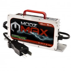 MODZ MAX48 15 Amp Battery Charger for 48 Volt Golf Carts with Crowfoot Plug