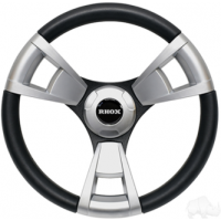 STEERING WHEEL FONTANA BRUSHED, CLUB CAR TEMPO, ONWARD, PRECEDENT, HUB