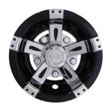 Chrome and Black 10" Wheel Cover